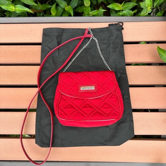 Vera Bradley Cardinal Red Microfiber Crossbody Purse - Picture 10 of 10